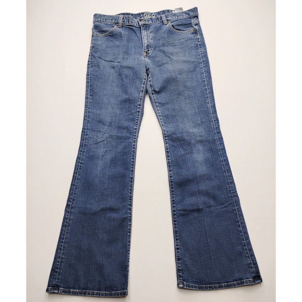 GAP 1969 Bootcut Jeans Vintage Medium Wash Denim Made in USA Womens 12